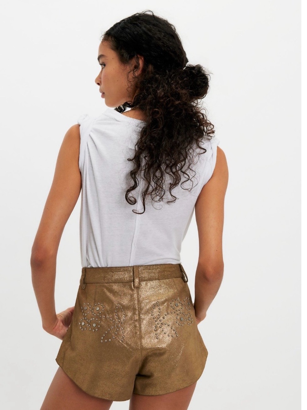FP X Understated Leather Heart Of Gold Shorts 💯 Leather NWT - Picture 3 of 4